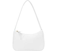 Stume da spalla da donna, borsa a tracolla in pelle retrovina, donna, azzimarie di moda, borse di ascelle (bianco), decorazioni natalizie
