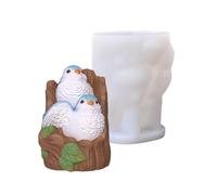 Stump Sparrow Silicone per la cottura di sapone fai da te artistico con texture realistica in silicone