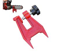 Stump Vise - Filing Sharpener Clamp, Chainsaw Maintenance Tool, Logging Forestry Equipment, Portable Field Support Base, Professional Industry Gear, Orange Powder Coated Steel Metal