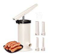 Stumpatore di salsicce manuale - 3L Macchina di riempimento di carne veloce, strumento da cucina pesante, riempitivo di grande capacità | Produttore di salsicce resistente per la trasformazione della