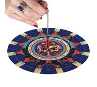 Stuoia A Pendolo Per Divinazione - Stuoia A Pendolo Durevole Per Prendere Decisioni | Tappetino Per Di Divinazione Radiestesia Da 8,5 Pollici, Tampone A Pendolo Di Astrologia Rotonda