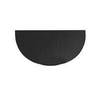 Stuoia a prova di fuoco semicircolare, vetroresina per il cuscinetto del | 1mm* 102*60CM Resistente al Calore Spark Guard Facile Pulire Nero per Camino Casa