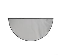 Stuoia a prova di fuoco semicircolare, vetroresina per il cuscinetto del | 1mm* 102*60CM Resistente al Calore Spark Guard Facile Pulire Nero per Camino Casa