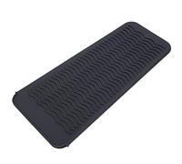 Stuoia antisdrucciolevole della copertura del raddrizzatore dei capelli, stuoia antisdrucciolevole del calore del sacchetto della copertura del raddrizzatore dei capelli del silicone(Grigio)