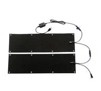 Stuoia del Passaggio pedonale di Fusione della Neve, stuoia di Fusione del Ghiaccio a Prova di Scivolamento della per l'inverno Scale all'aperto marciapiedi Garage Ponti,2 Pieces,33x152.4cm