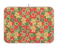 Stuoia di essiccazione dei piatti della fattoria di Natale 16 x 18 per il bancone della cucina Matt assorbente