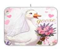 Stuoia di essiccazione dei piatti della sposa oca stuoie per i piatti 16 X 18 cucina ripiano top rack Matt asciugatrice