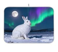 Stuoia di essiccazione del piatto della neve coniglio Aurora per i piatti 18 X 24 cucina controsoffitto asciugatrice Matt grande