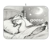 Stuoia di essiccazione schizzo oca assonnata piatto per cucina 18 X 24 Contatore Gadget scolapiatti stuoie asciugatrice grande