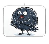 Stuoia di essiccazione sorpresa corvo stuoie per piatti 40,6 x 45,7 cm scolapiatti stuoie controsoffitto cucina controsoffitto asciugatrice