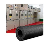 Stuoia di gomma di sicurezza elettrica, stuoia del pavimento isolante per la sottostazione, stuoia antiscivolo del quadro elettrico per il laboratorio della centrale elettrica