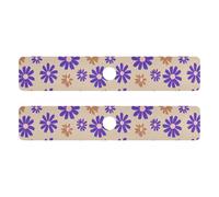 Stuoia di pietra diatomacea cucina per lavello della cucina ad asciugatura rapida 2 PCS tappetino per lavandino bagno cucina bagni 30x5 4 pollici stile Russia fiore marrone viola