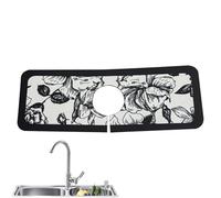 Stuoia di scarico della cucina raccoglitrice del rubinetto - Tappetino protettivo contro gli spruzzi per lavello del rubinetto - Rubinetto antispruzzi vassoio antigoccia tappetino per gri