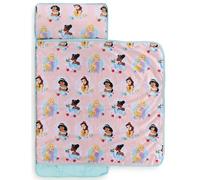 Stuoia per dormire Principesse Disney con cuscino e coperta inclusi - Sacco a pelo in microfibra per asilo, scuola o pigiama party