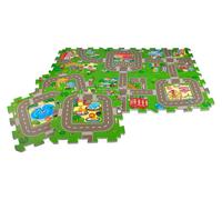 Stuoia Puzzle Strada 9-teilig Tappetino Gioco da Puzzleteppich