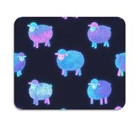Stuoia scolapiatti a forma di pecora fluorescente blu neon fumetto carino tappetino asciugatura rapida assorbente terra diatomacea tappetino accessori da cucina 60 x 50 cm