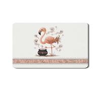 Stuoia scolapiatti con uccelli tropicali, tappetino in gomma assorbente vintage con fantasmi di pesca, tappetino medievale in pelle PU per cucina, bancone della cucina, decorazione di Halloween, 30,5