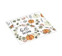 Stuoie di essiccazione Piatti Corona Foglie di Zucca Autunno Tappetino di Asciugatura Assorbente 16 x 18 Pollici Piano Cucina Piano di Essiccazione Piatti di Natale Tappetino