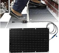 Stuoie di fusione della neve per scale riscaldate tappetini esterni per passerelle Elettrico antiscivolo Gomma Stuoie di riscaldamento della neve Tetto Stuoie di fusione del ghiaccio per scale gradini