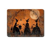 Stuoie per asciugare i piatti della strega di Halloween per cucina, tappetino in gomma assorbente per gatti, tappetino scolapiatti in pelle PU autunnale per protezione bar 45,7 x 61 cm