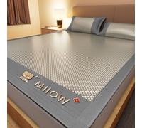 Stuoie Per Dormire Estive Pieghevole E Traspirante, Materasso Raffreddamento Pastiglie Fredde Pieghevole Con Federa, Materassino Da Letto Estivo Naturale, Facile Da Pulire Per Casa Scuola Dormitorio(G