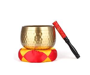 Stuoie sonore della ciotola del Buddha del tempio e oggetti buddisti della ciotola gialla (dimensioni: 20,3 cm)