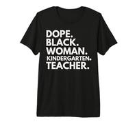 Stupenda Donna Nera Insegnante d'asilo African American Pride Maglietta Premium