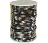 Stupendo 5MM Borchie Treccia Orlo,Vari Colori,Scegli la Lunghezza,Arte No FT /