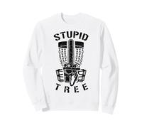 Stupid Tree Disc Golf, Divertente Giocatore di Golf con Motosega e Basket Felpa