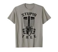 Stupid Tree Disc Golf, Divertente Giocatore di Golf con Motosega e Basket Maglietta