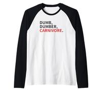Stupido carnivoro Vegani Team Vegani Animali Vegani Sono Amici Maglia con Maniche Raglan