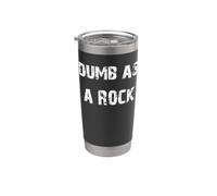 Stupido come una roccia Bicchiere termico in acciaio inox doppia parete