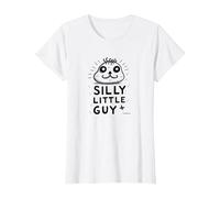 Stupido Little Guy Stravagante Personaggio dei Cartoni Animati Maglietta, Donna, Bianco, XL