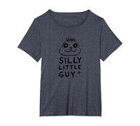 Stupido Little Guy Stravagante Personaggio dei Cartoni Animati Maglietta, Donna Plus-Size, Pervinca, 3X