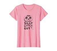 Stupido Little Guy Stravagante Personaggio dei Cartoni Animati Maglietta, Donna, Rosa, XS