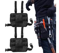 Stupt per utensili da 2 pcs, tasca per utensili elettricisti in tessuto in nylon con clip a cinghia 8x10 pollici organizzatore di sacchetti di lavoro ideale per fai -da -te elettricista, automobili