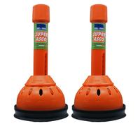 Stura Lavandini e Scarichi, Ventosa Sturalavandini a Molla, Stura Wc a Doppia Azione, Ideale per Lavandino Doccia e Water, Facile da Usare, Sturascarichi Ultraresistente (2 Unità)