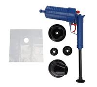 Sturalavandini ad alta pressione e flusso d'aria ad alta velocità Air Drain, pistola per lavandini con risparmio di sforzo, per bagno e cucina, blu e nero, ABS