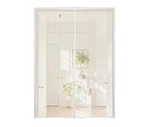 Sturdy Door Screen, Magnetic Mesh Curtain, Fly Screen with Quick Install, Reinforced Mesh Insectz Blocking Door Cover, Entry Curtain with Full Frame Design, Household Screens for Pets Dogs