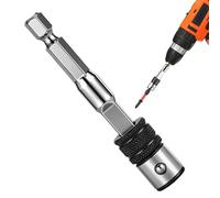 Sturdy Drill Adapter - 1/4 Inch Hex Shank Holder, Self-Locking Extension Grip, Stainless Steel Tool Balance, Construction Functional Accessory, Screwdriver Attachments for Mechanic Electrician Home