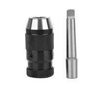 Sturdy Drill Chuck JT3 | 1 / 32in - 5 / 8in Capacity for Drilling Press/Milling Machine | MT2 - JT3 Post, High - Speed Steel Construction