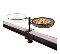 Sturdy Fauna Support, Decorative Standing Feeder Frame, 38,5 pollici Tray with Drenage Feature, Iron Multi Purpose Bird Station, Nature Art with Traditional Design Porch Accessory for Deck and Home