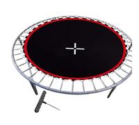 Sturdy Jumping Mat, Heavy Duty Trampoline Pad, Round Mat with Waterproof Layer, Reinforced Mesh Fabric, Safety Pad with Sturdy Design, Trampoline Replacement for Kids Outdoor