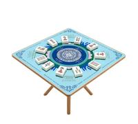 sturdy Mahjong Mat 31.5x31.5 Inch Anti-Slip Noise-Reducing with Rules