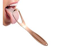 Sturdy Tongue Cleaning Tool, Stainless Steel Oral Hygiene Scraper, Fan-Design Mouth Cleaner, Professional Daily Tongue Scraper for Adults Bathroom Routine