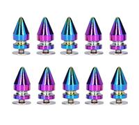 Sturdy Zinc Alloy Rivets | High Hardness DIY Decoration Accessories for Bags/Clothing/Shoes | 10 Sets with Screw & Nut