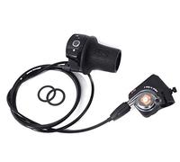 Sturmey Archer S7, Interruttore a manopola Girevole Unisex Adulto, Nero, 7-Gang