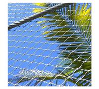 Sturzsicheres Edelstahl-Sicherheitsnetz 304 Edelstahl-Gartennetz 1,5 mm Draht DIY Dekoration Größe 2 x 6 m ideale per Sicherheit und Stabilität im Außenbereich.