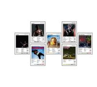 Stussy Canvas Wall Art - Poster con album musicale autografato in edizione limitata, 7 pezzi, decorazione estetica per dormitorio per adolescenti