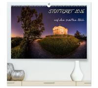STUTTGART 2026 auf den zweiten Blick (hochwertiger Premium Wandkalender 2026 DIN A2 quer), Kunstdruck in Hochglanz: DER Stuttgarter Panoramakalender